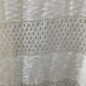 amari airy pointelle detail cardigan